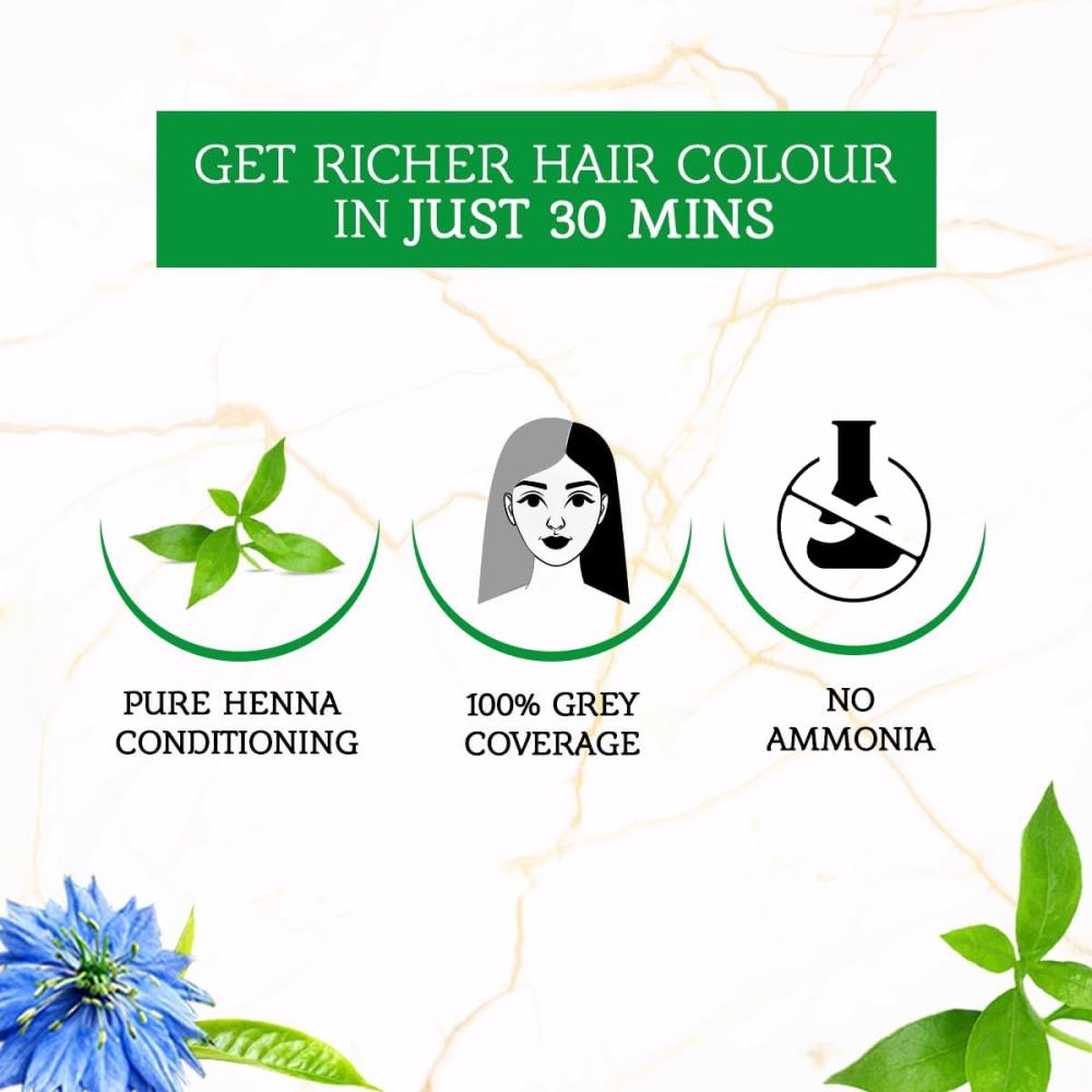 فاتيكا حناء ملونة للشعر - أسود طبيعي 1