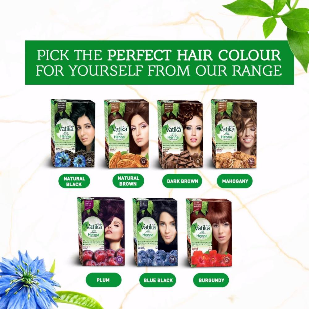 فاتيكا حناء ملونة للشعر - أسود طبيعي 1