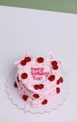 كيكه فنتج 4 انش H.B.D لون وردي