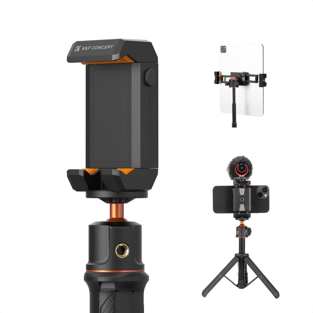 K&F Concept iPad Tablet and Cellphone Tripod Mount Adapter Holder