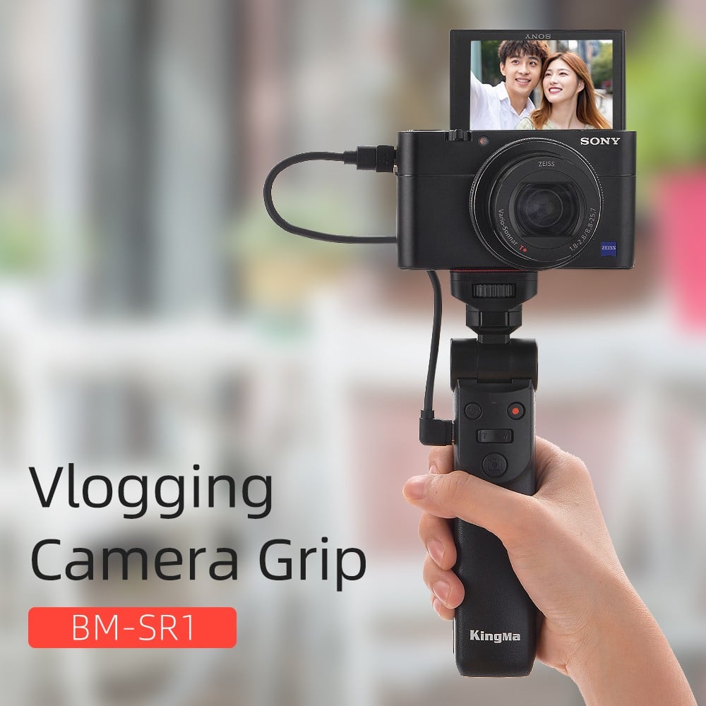 KingMa Vlog Accessories Vlogging Camera Grip Tripod for Sony Digital and Mirrorless Cameras with MULTI Ports