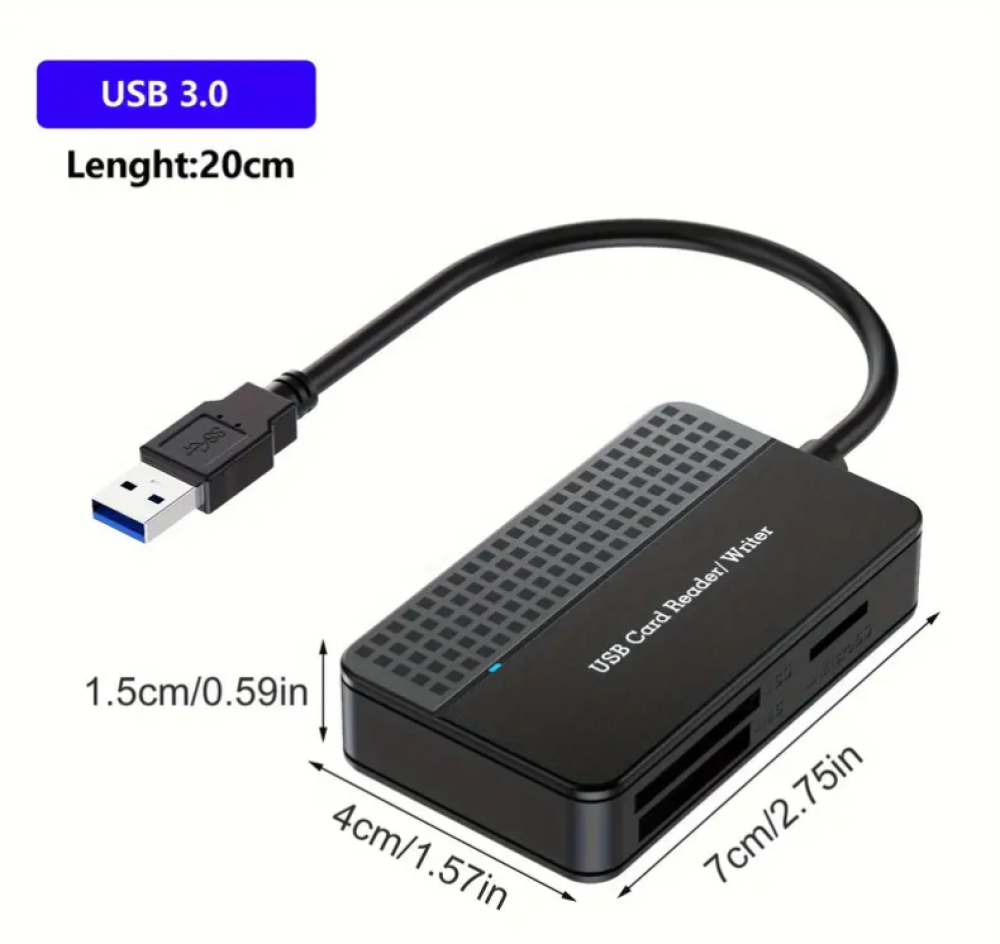SD Card Reader, 4 In 1 Dual Connector (USB&USB C) USB C To Micro SD Memory Card Reader OTG Adapter-Supports SD/SDHC/SDXC/MMC/Micro SDXC/MS/MS Pro/CF, Compatible With Windows, OS
