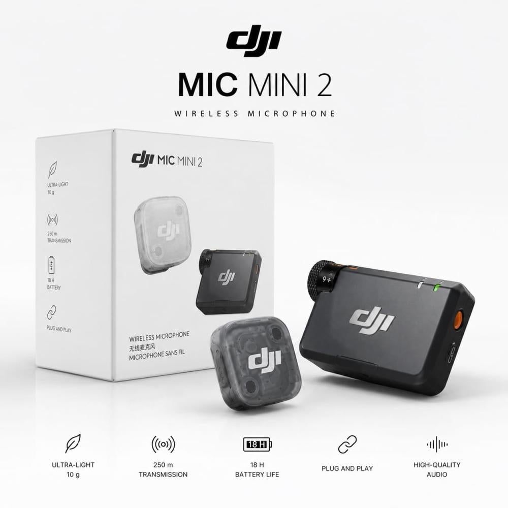 DJI Mic Mini 2 (1 TX + 1 RX) | camerabox