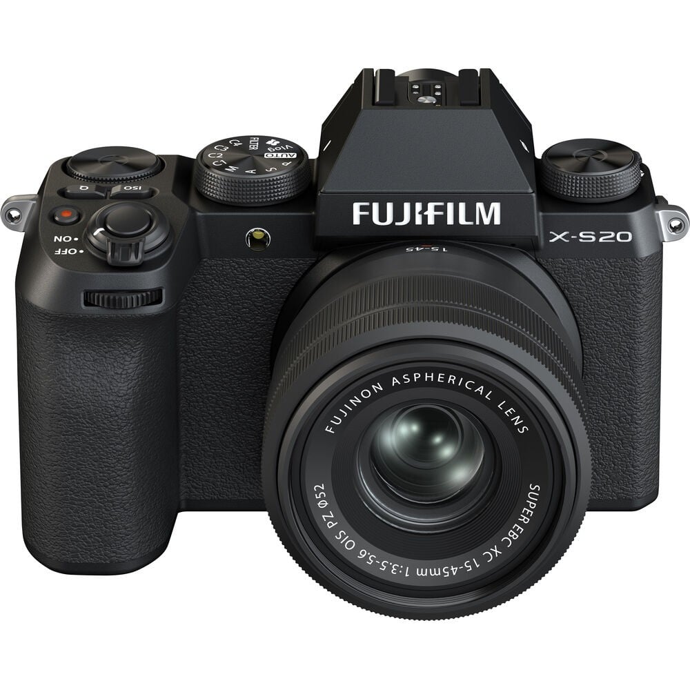 FUJIFILM X-S20 Mirrorless Camera with 15-45mm Lens (Black