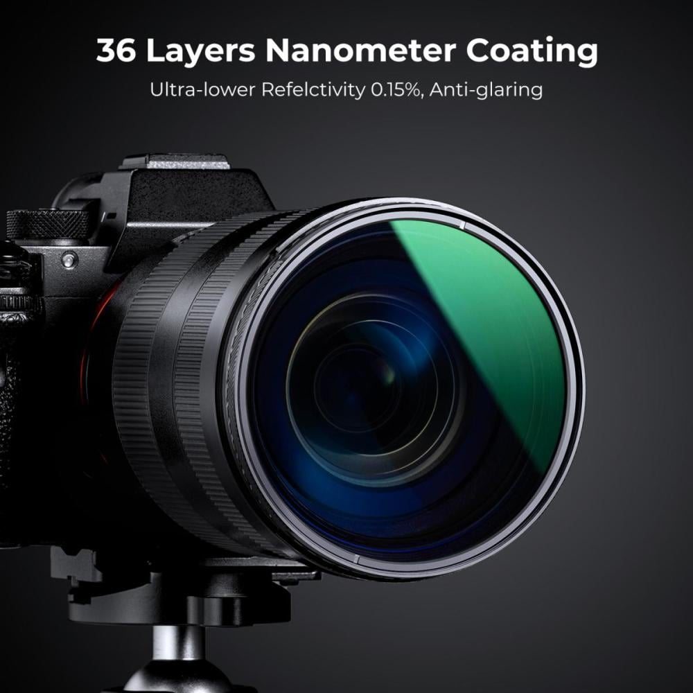 K&F 77mm Circular Polarizer Filter, Super Slim CPL Filter with 36 Multi-Layer Coatings, High Definition Nano-Xcel Pro Series