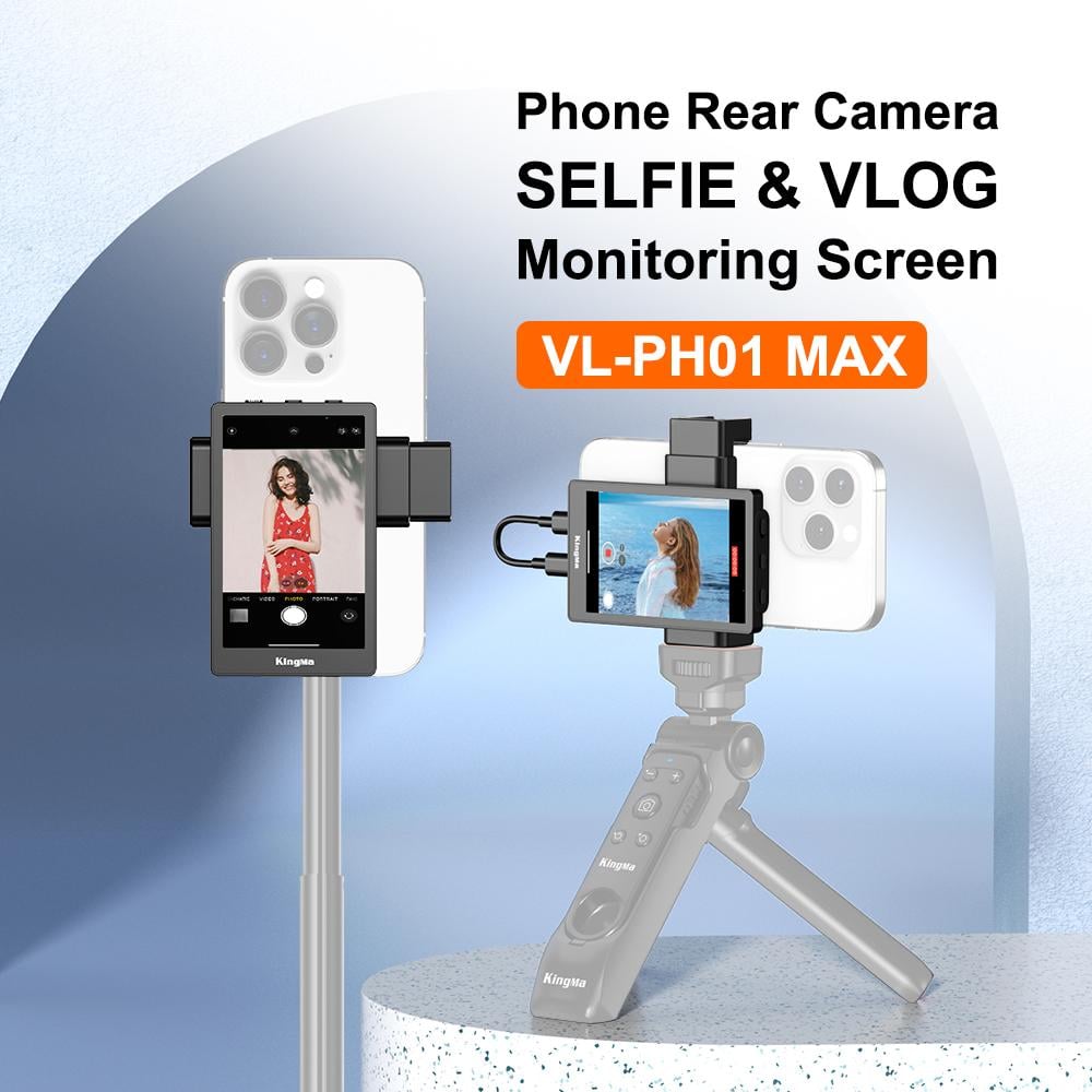 KingMa PH01 Max Phone Monitor for Selfie Vlog Video Live