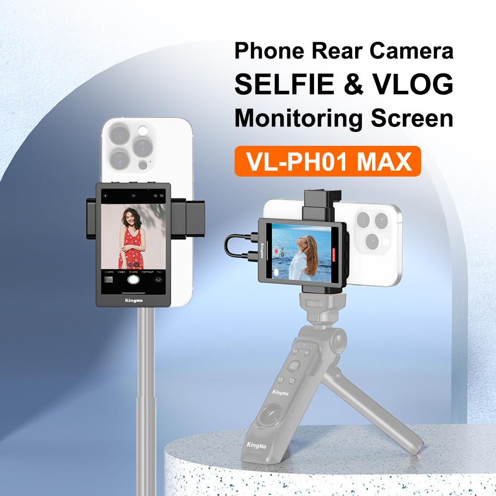Phone Selfie Screen Monitor - Magnetic Wireless Display For Better Vlogging Quality