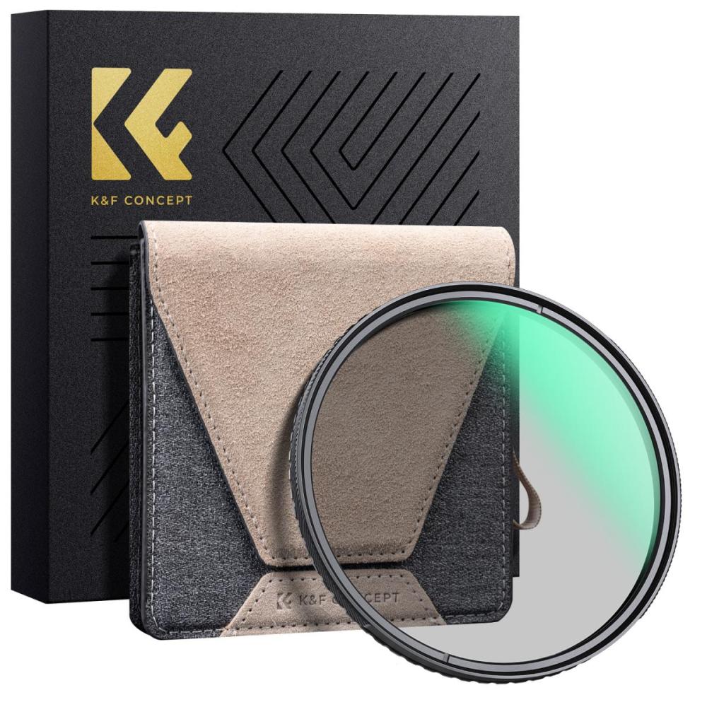 K&F 77mm Circular Polarizer Filter, Super Slim CPL Filter with 36 Multi-Layer Coatings, High Definition Nano-Xcel Pro Series