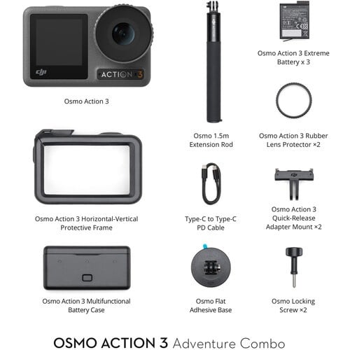DJI Osmo Action Camera Adventure Combo camera box