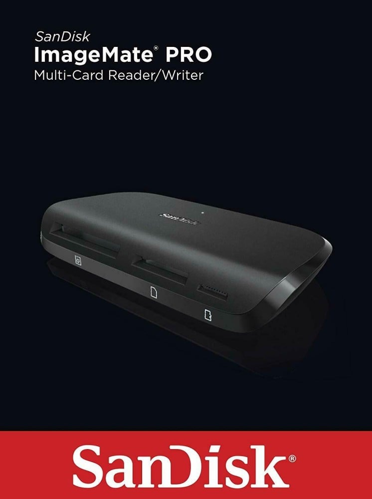 SanDisk ImageMate Pro Multi-Card Reader/Writer camera box
