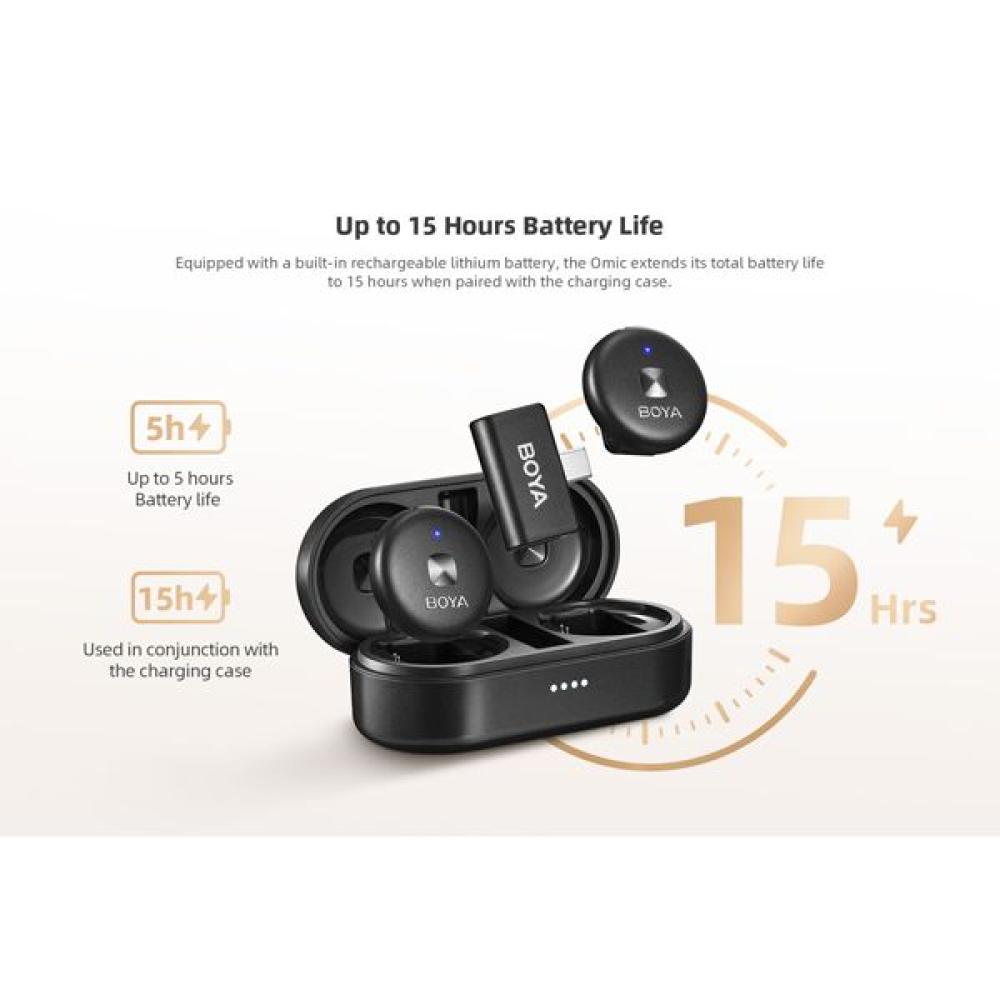 Boya Omic-D Ultra-compact 2.4GHz Wireless Microphone System for Lightning Devices