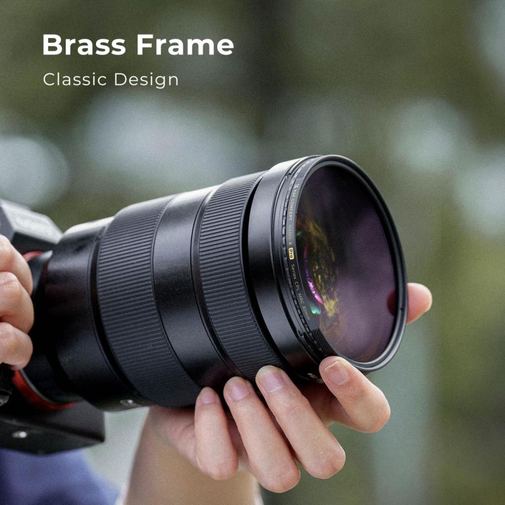 K&F 77mm Circular Polarizer Filter, Super Slim CPL Filter with 36 Multi-Layer Coatings, High Definition Nano-Xcel Pro Series