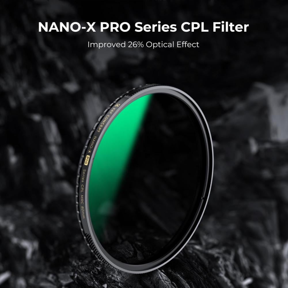 K&F 77mm Circular Polarizer Filter, Super Slim CPL Filter with 36 Multi-Layer Coatings, High Definition Nano-Xcel Pro Series