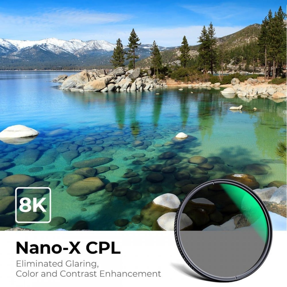 K&F Concept 72mm Nano X Multi-coated Polarized MRC Filter