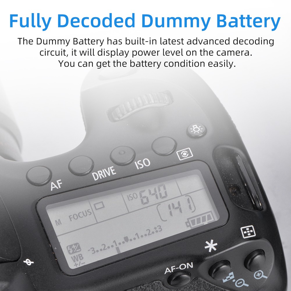KingMa LP-E6 Dummy Battery kit Fast charger With AC Power Supply Adapter For Canon camera