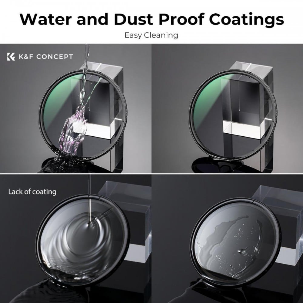 K&F Concept 72mm Nano X Multi-coated Polarized MRC Filter