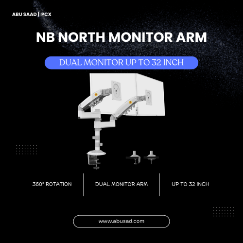 NB North Bayou Dual Monitor Desk Mount Stand Full...