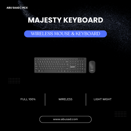 Majesty Wireless Desktop Keyboard and Mouse Combo...