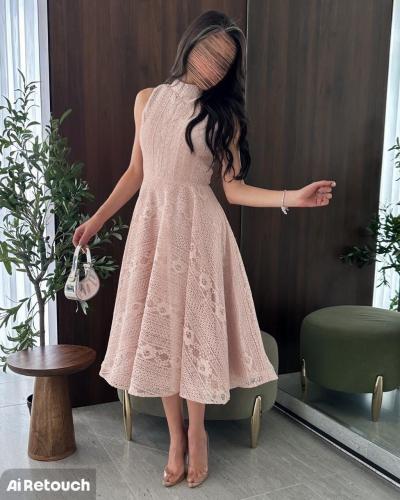 فستان نسائي خامه دانتيل اللون جلكسي Dior