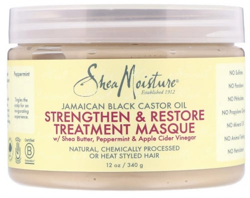 SheaMoisture  Jamaican Black Castor Oil, Strengthen & Restore   Treatment Masque340g ماسك الشعر