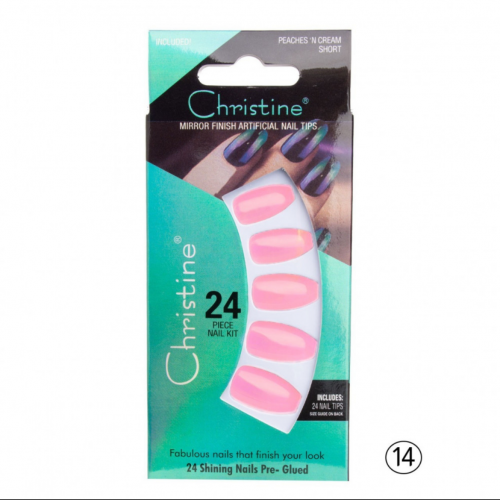 أظافر تركيب لون بينك