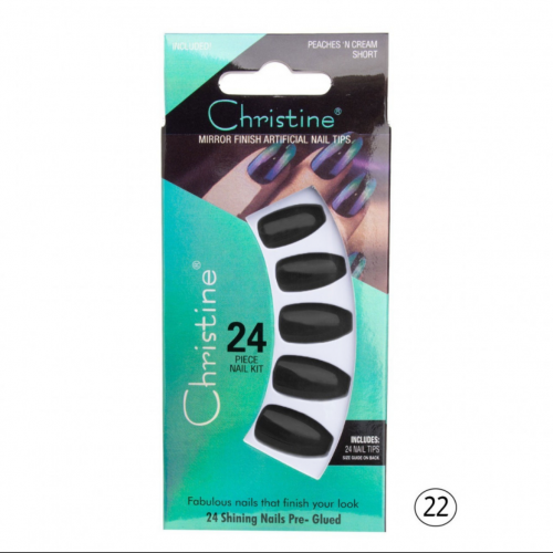 أظافر تركيب لون اسود