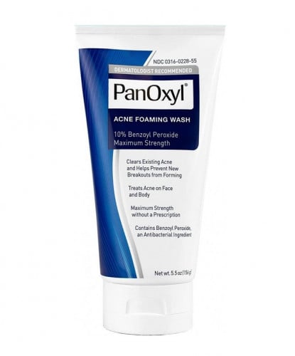 بانوكسيل غسول رغوي لحب الشباب، قوة قصوى مع بنزويل بيروكسيد 10٪، 156 جم