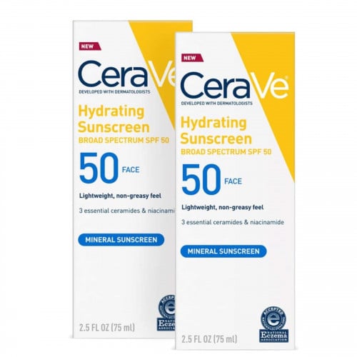 CeraVe 100% Mineral Sunscreenواقي الشمس