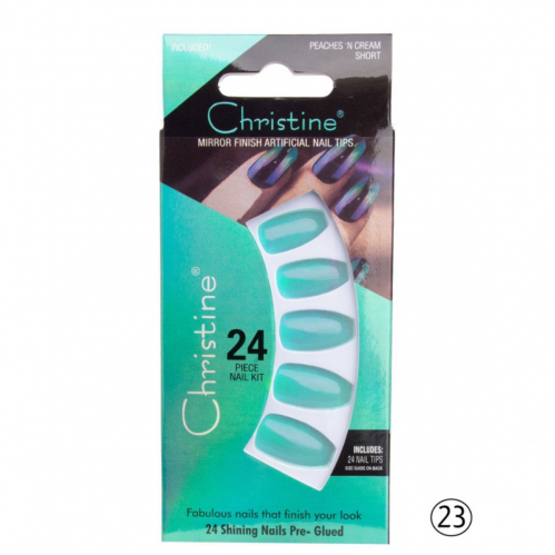 أظافر تركيب لون سماوي