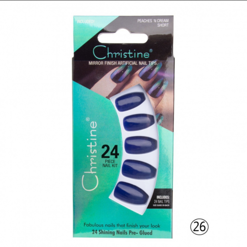 أظافر تركيب لون بنفسجي غامق