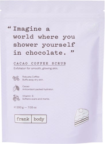 FRANK BODY Cacao Coffee Scrub 200gفرانك سكراب