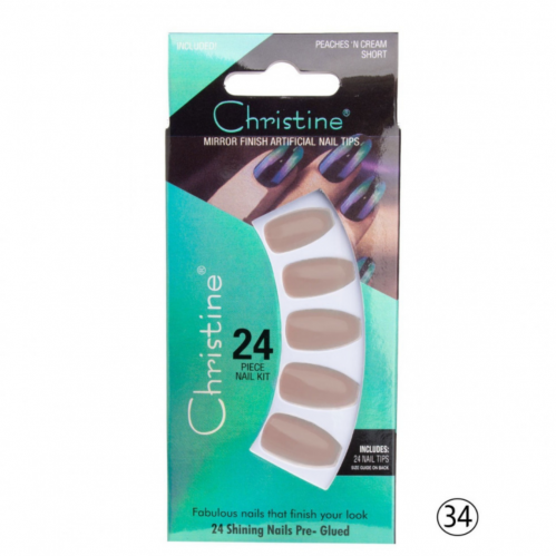 أظافر تركيب لون نود غامق