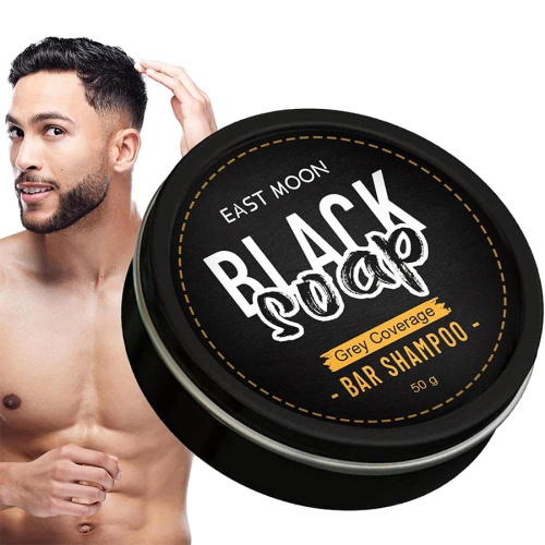صابونة Black Soap لتغطية الشعر الرمادي واستعادة لو...