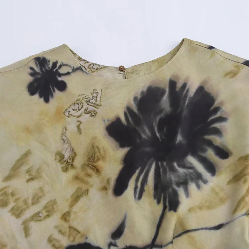 فستان ساتان طويل