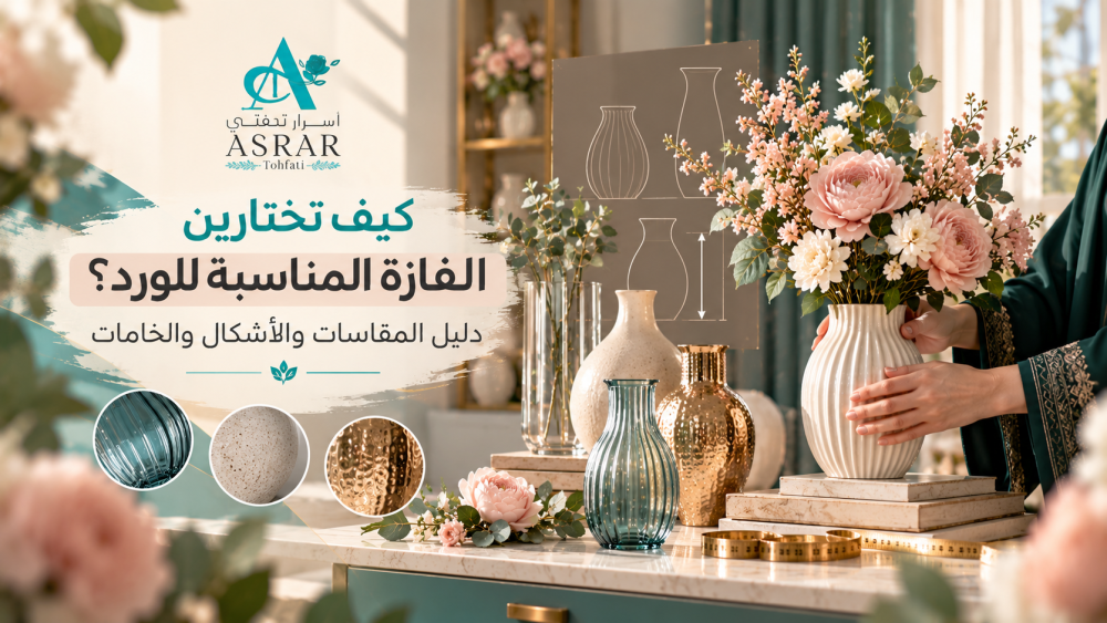 اختيار الفازة المناسبة للورد