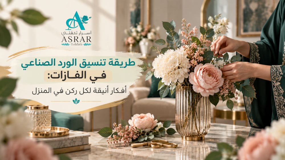 تنسيق الورد الصناعي