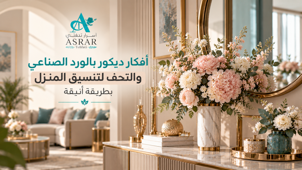 ديكور بالورد الصناعي