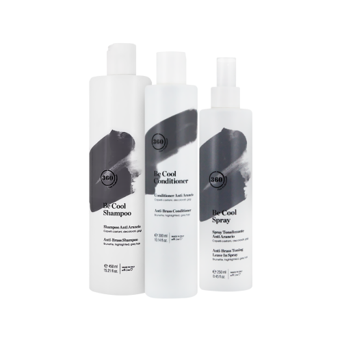 مجموعة بي كول للعناية بالشعر الكستنائي والمزال من الصبغة من 360هير بروفيشنال الايطالية