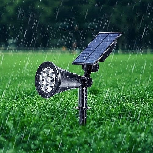 كشاف حديقة غرس إنارة ملون تعمل طاقة شمسية