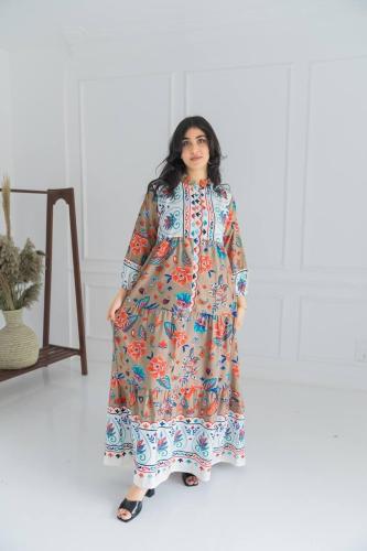 جلابيه مشجره إطلالة تدمج بين الأصالة والجمال الطبي...