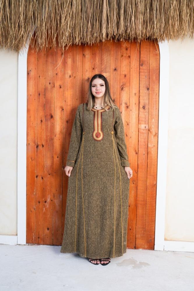 جلابية صوف طبي بطابع أنيق A-193