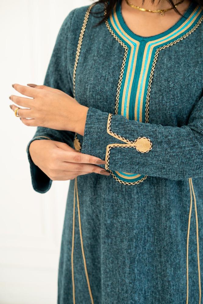 جلابية صوف طبي بطابع أنيق A-193