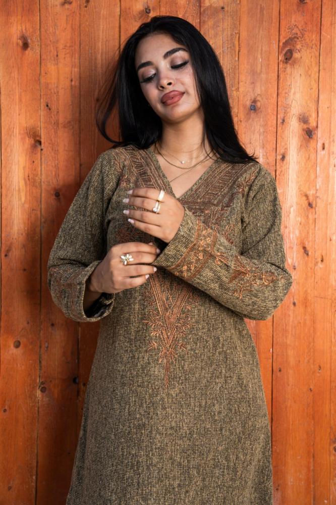 جلابية صوف طبي تجمع بين الراحة والفخامة A- 194