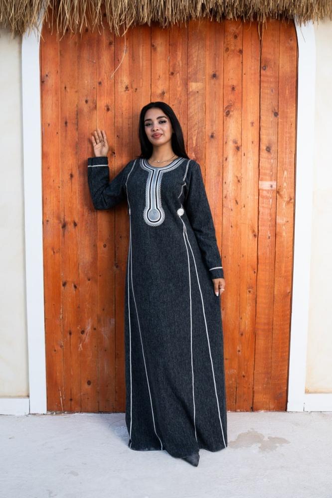 جلابية صوف طبي بطابع أنيق A-193