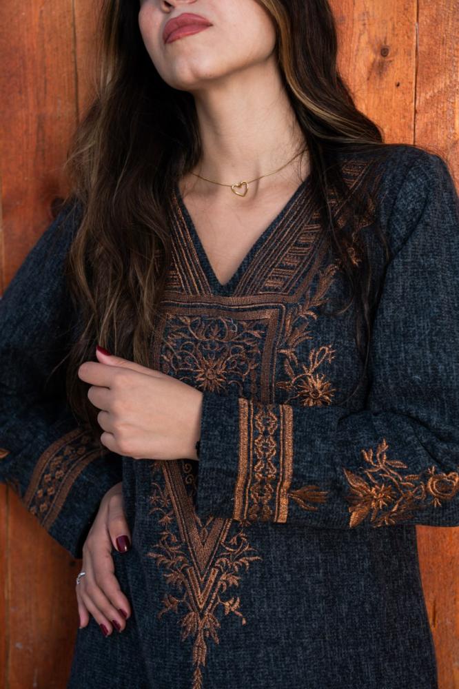 جلابية صوف طبي تجمع بين الراحة والفخامة A- 194