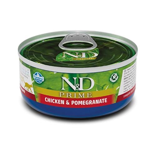 Farmina N&D CAT PRIME CHICKEN & POMEGRANATE 70g طع...