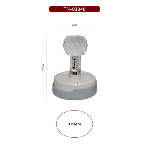 ختم كرستال بيضاوي - 3 سم في 5 سم