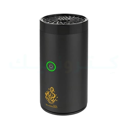 مبخرة الكترونية محمولة مع مقبس يو اس بي (Black)