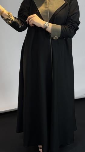 بليزر قماش كريب لمار + لنن اخضر