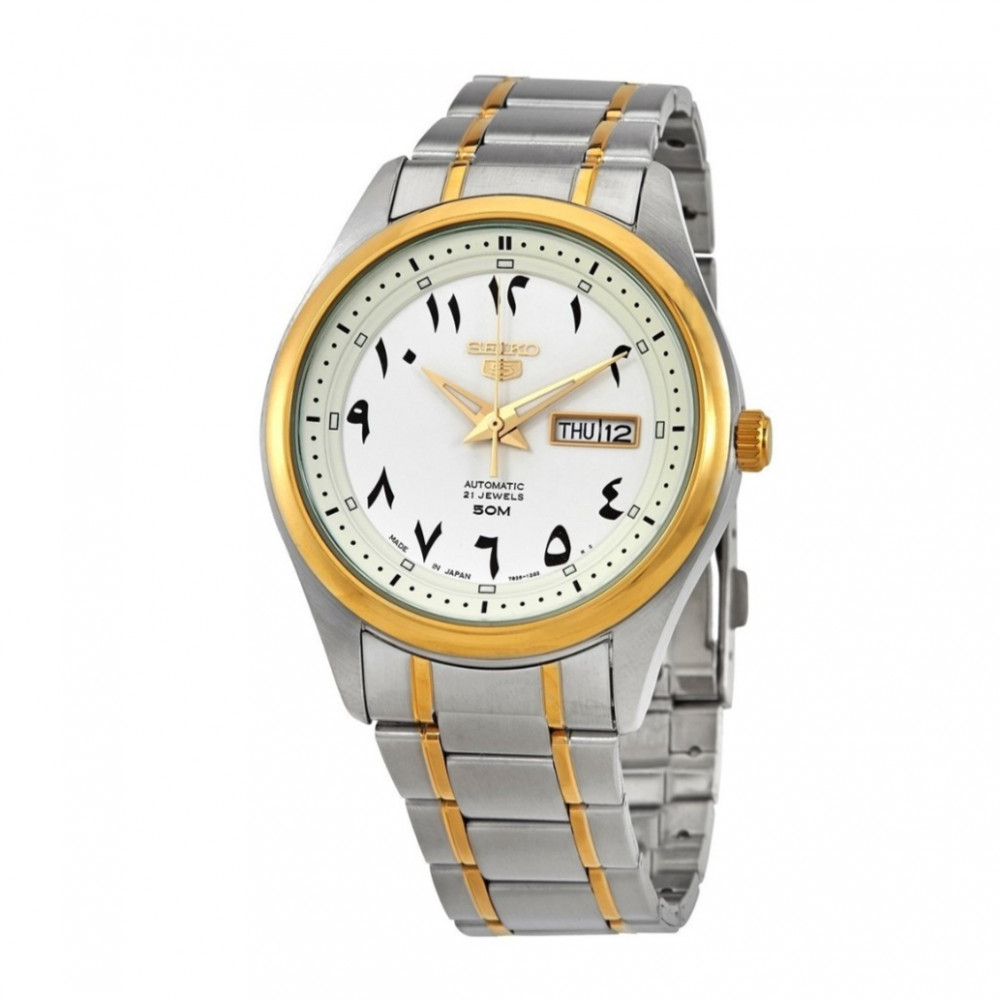 Seiko Five Gold and Silver SNKP22J - الشرق للساعات - Alsharq Watches
